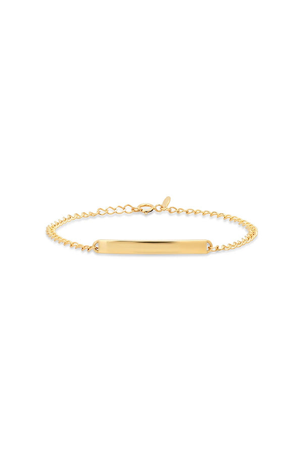 Solid Gold ID Bracelet Online now