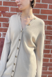 Button Cardigan in Antique For Cheap