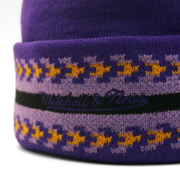 Mitchell＆Ness - LALPURP F NBA GAME ON KNIT HMG LAKERS【HCFK5818】 on Sale