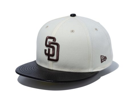 NEW ERA San Diego Padres - 59FIFTY Leather Visor C.WH BK.L【14132559】 For Discount