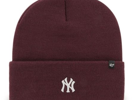 ’47 BRAND YANKEES BASE RUNNER 47 CUFF KNIT DARK MAROON【BRNCK17ACE 】 Online now