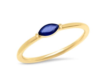 Blue Sapphire Marquise Ring Discount