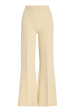 Kick Stretch-Cotton Pants In Subtle Jacquard Pale Yellow Fashion