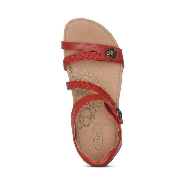 Jillian Quarter Braided Strap - Red Online Sale