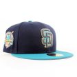 NEW ERA San Diego Padres - 40TH ANNIVERSARY 59FIFTY NAVY AQUA GRAY Online Hot Sale