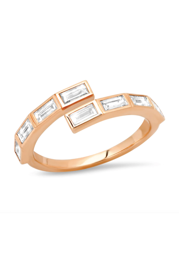 Diamond Baguette Wrap Ring Cheap