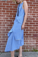 Sylvan Dress in Cerulean Stripe Hot on Sale