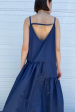 Sofia Silk Slip Dress in Navy Sale