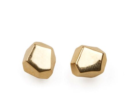 14K Gold “Pyrite” Stud Earrings Supply