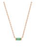 Solitare Emerald Baguette Necklace Online now