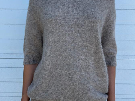 Short Sleeve Crewneck Sweater In Moth (Sold Out) Online Sale