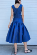 Silk Garden Skirt in Blue For Cheap