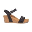 Lexa Quarter Strap Wedge - Black Online Hot Sale