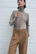 Kolkati Turtleneck Sweater in Stone (Sold Out) Discount