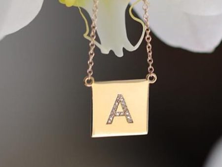 Scrabble Initial Necklace Cheap