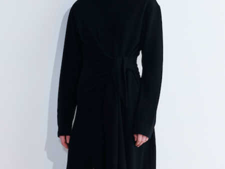 Krissy Turtleneck Dress in Black Fashion