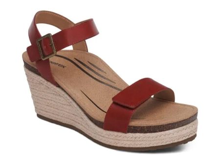 Sydney Quarter Strap Espadrille - Red For Discount