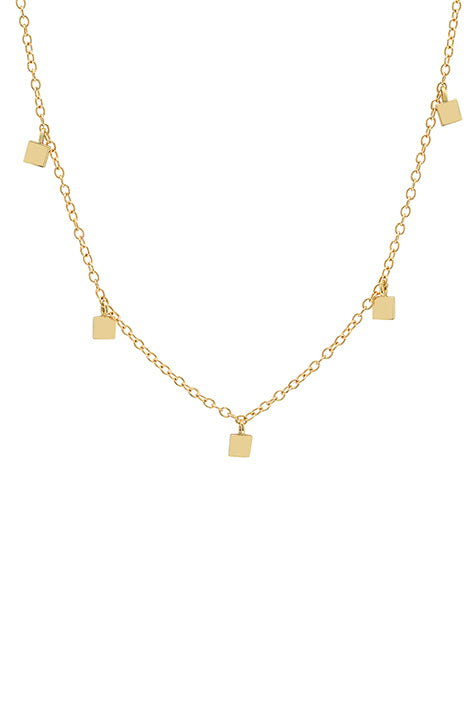 Mini Square Necklace on Sale