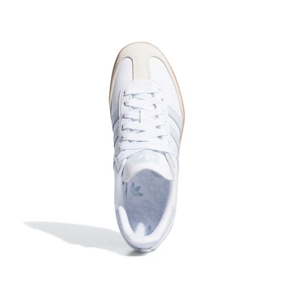 adidas SAMBA OG W WHITE HALBLUE OWHITE アディダス サンバ オージー W フットウェアホワイト ヘイローブルー オフホワイト【IE0877】 on Sale