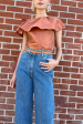 Maud Top in Rust Online Sale