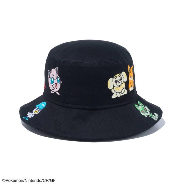 【KIDS】NEW ERA × POKEMON - YOUTH BUCKET01 POKEMON ALLOVER BLK【14124520】 Discount