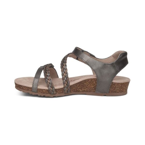 Jillian Braided Quarter Strap - Gunmetal Hot on Sale