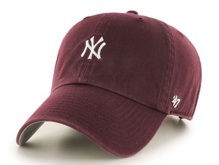 ’47 BRAND YANKEES BASE RUNNER ’47 CLEAN UP D MAROON 【BSRNR17GWS】 on Sale