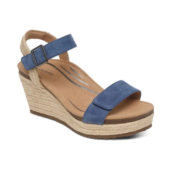 Sydney Quarter Strap Espadrille Wedge - In Multi Colors For Sale