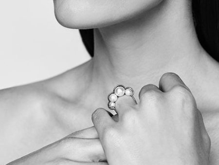 Pearl Cloud Ring Hot on Sale