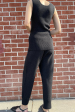 Base Pants in Black Melange Cheap