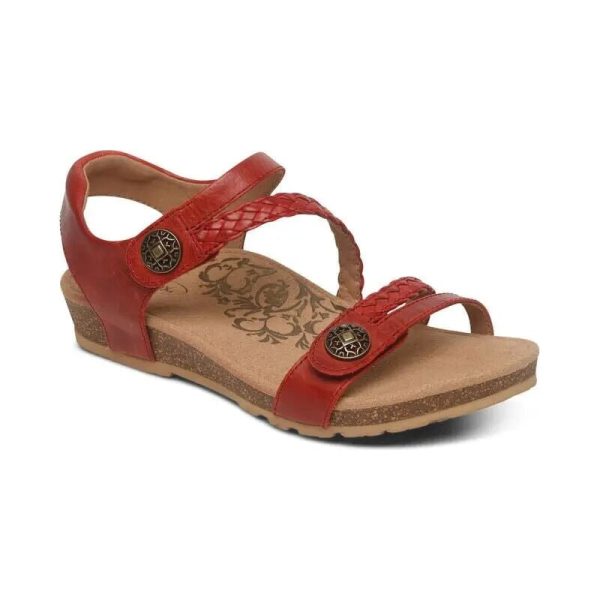 Jillian Quarter Braided Strap - Red Online Sale