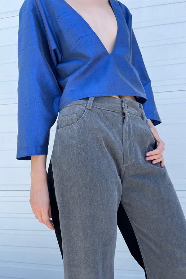 Teresa Blouse in Blue (Sold Out) For Cheap