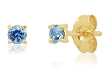 Blue Sapphire Studs For Discount