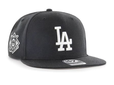 ’47 BRAND DODGERS SURE SHOT 47 CAPTAIN BLACK BLACK LOGO 【SRS12WBP】 Sale