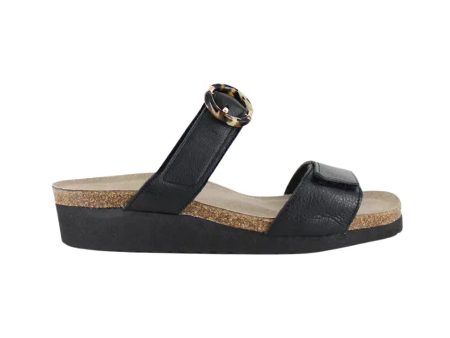 Anabel Sandals - Black Leather Discount