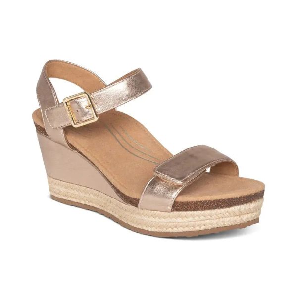 Sydney Quarter Strap Espadrille Wedge - In Multi Colors For Sale