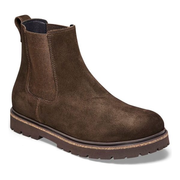 Highwood Slip On Men Suede Leather Boot - Mocha Online now