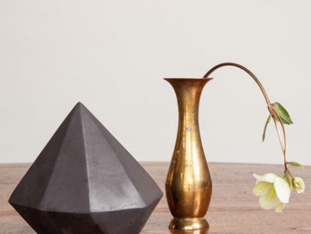 Mid Century Vintage Brass Vase 4 Discount