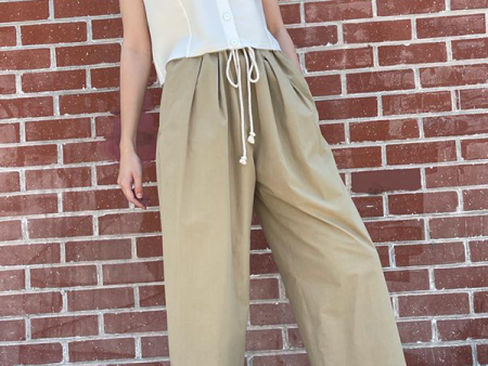 Drawstring Pant in Khaki (Sold Out) Sale