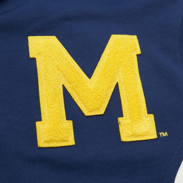 MITCHELL & NESS Michigan Wolverines - NCAA TEAM LEGACY FRENCH TERRY HOODY【FPHD5513】 Fashion