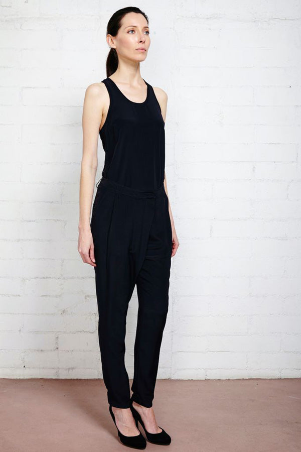 Black Pelag Silk Pleated Trousers (Sold Out) Online Sale