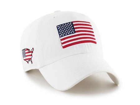 ’47 BRAND USA FLAG HERITAGE FRONT 47 CLEAN UP WHITE 【HRTGF198GWS】 Online