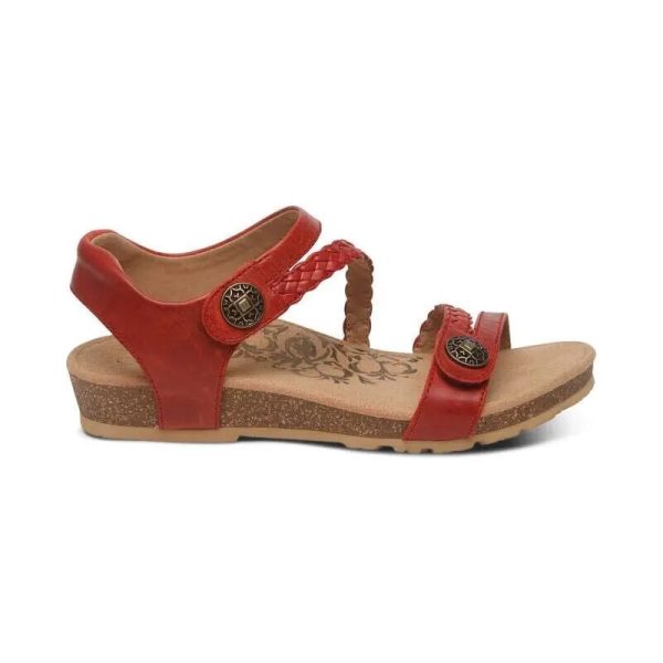 Jillian Quarter Braided Strap - Red Online Sale