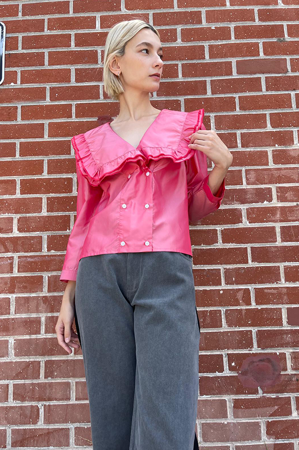 Vienna Blouse in Rose For Cheap