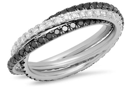 Black and White Interlocking Ring Supply