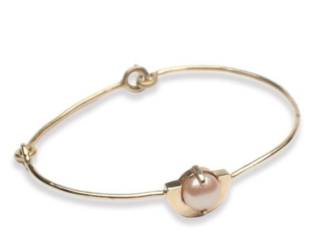 Sylvana Ponte Bronze and Pearl Bracelet Online now