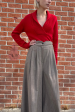 High Waist Pants in Stripe on Sale