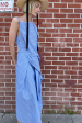 Sylvan Dress in Cerulean Stripe Hot on Sale