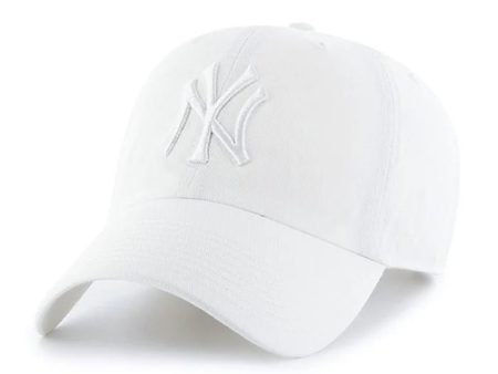 ’47 BRAND New York Yankees - ’47 CLEAN UP White x White Logo【RGW17GWSNL】 Online