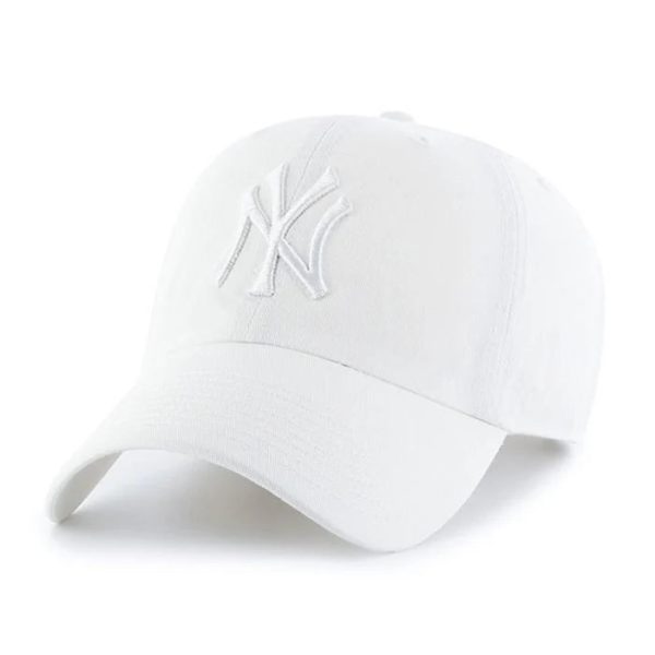 ’47 BRAND New York Yankees - ’47 CLEAN UP White x White Logo【RGW17GWSNL】 Online